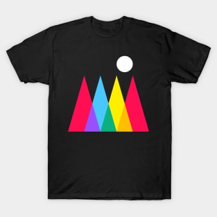 Full Moon on Colorful Forest T-Shirt